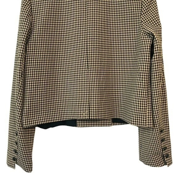 New! House of Harlow 1960 Houndstooth Notch Collar Blazer - Picture 6 of 13